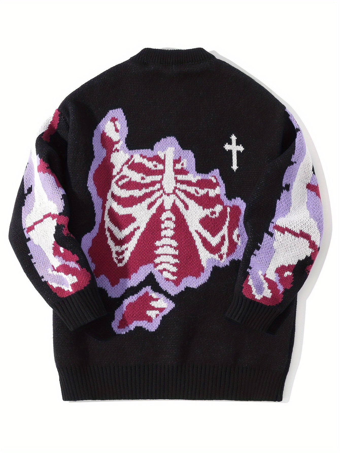 Men's Halloween Skeleton Knit Sweater