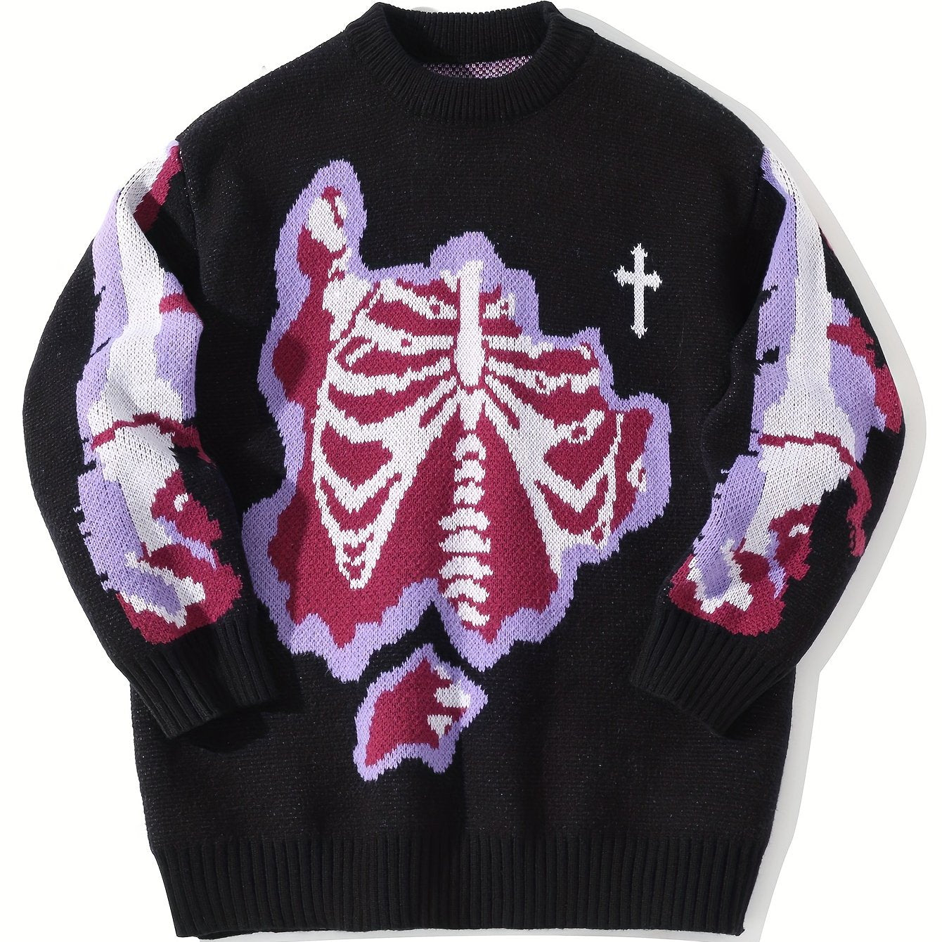 Men's Halloween Skeleton Knit Sweater