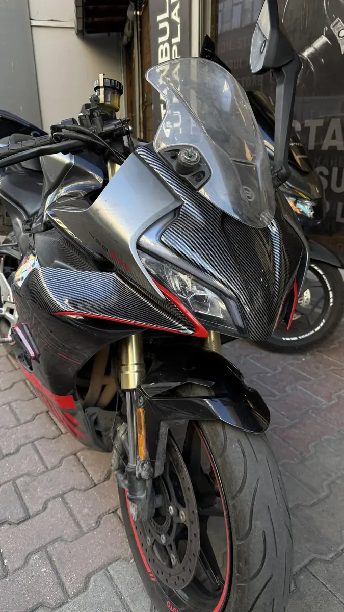 Cfmoto 450sr ön kafa far üstü karbon desen kapak - ek görsel