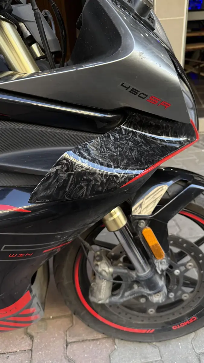Cfmoto 450sr sag sol kanat üzeri forget desen kapak - ek görsel
