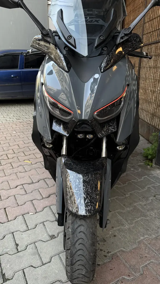 Xmax sag sol far altı kaş forget desen koruma kapak 2018-2023 - ek görsel