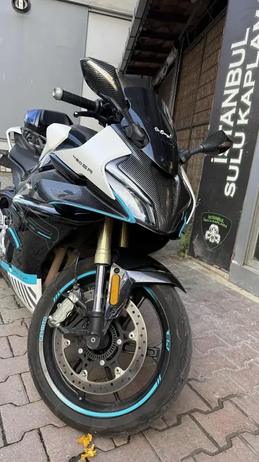 Cfmoto 450sr ön kafa far üstü karbon desen kapak
