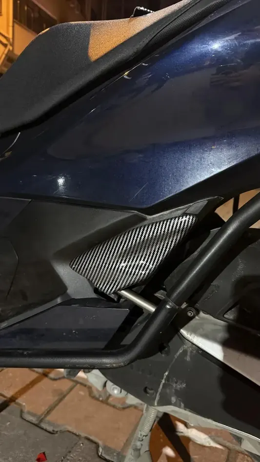 Pcx sag sol basamak üzeri karbon desen koruma kapak 2025-2026