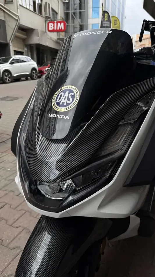 Pcx 2li set karbon desen kapak(ön far üstü+ ön çamurluk) 2021-2024